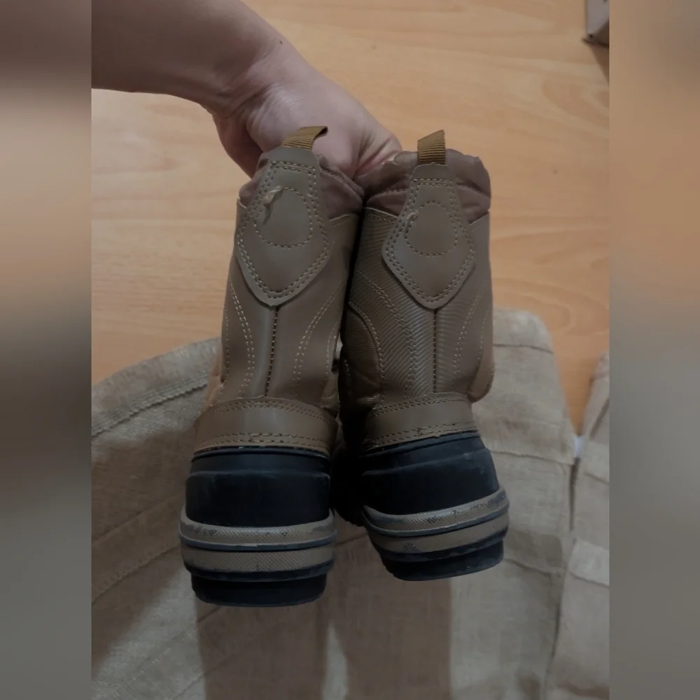 Link boys Brown and Blue Winter Snow Boots